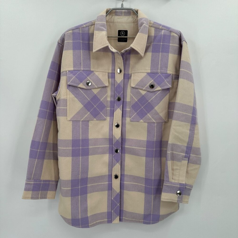 Backcountry Lontra Oversized Shirt Jacket size XS Women's Vervian Plaid Shacket